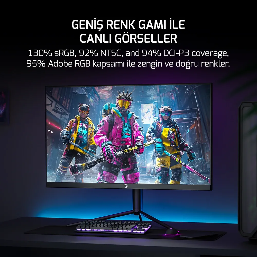 GamePower Lucid S60 27'' 0.5ms 540Hz Flat Fast IPS FHD RGB Pivot Speak 2