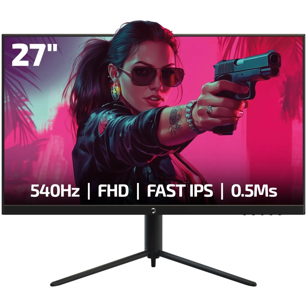 GamePower Lucid S60 27'' 0.5ms 540Hz Flat Fast IPS FHD RGB Pivot Speak 4