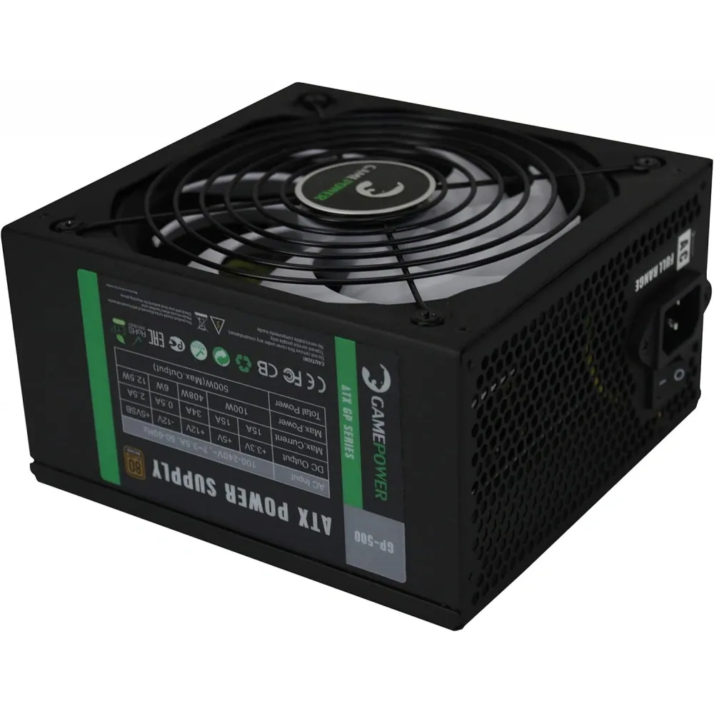 Power Supply Gamepower GP-500 14cm 80+(Bronz) 500W