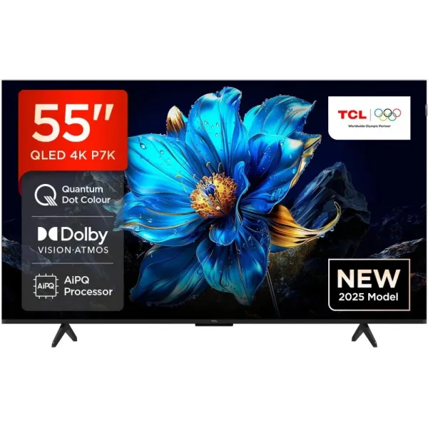 Televizyon TCL 55" 55P7K Qled 4K Quantum Crystal Google TV