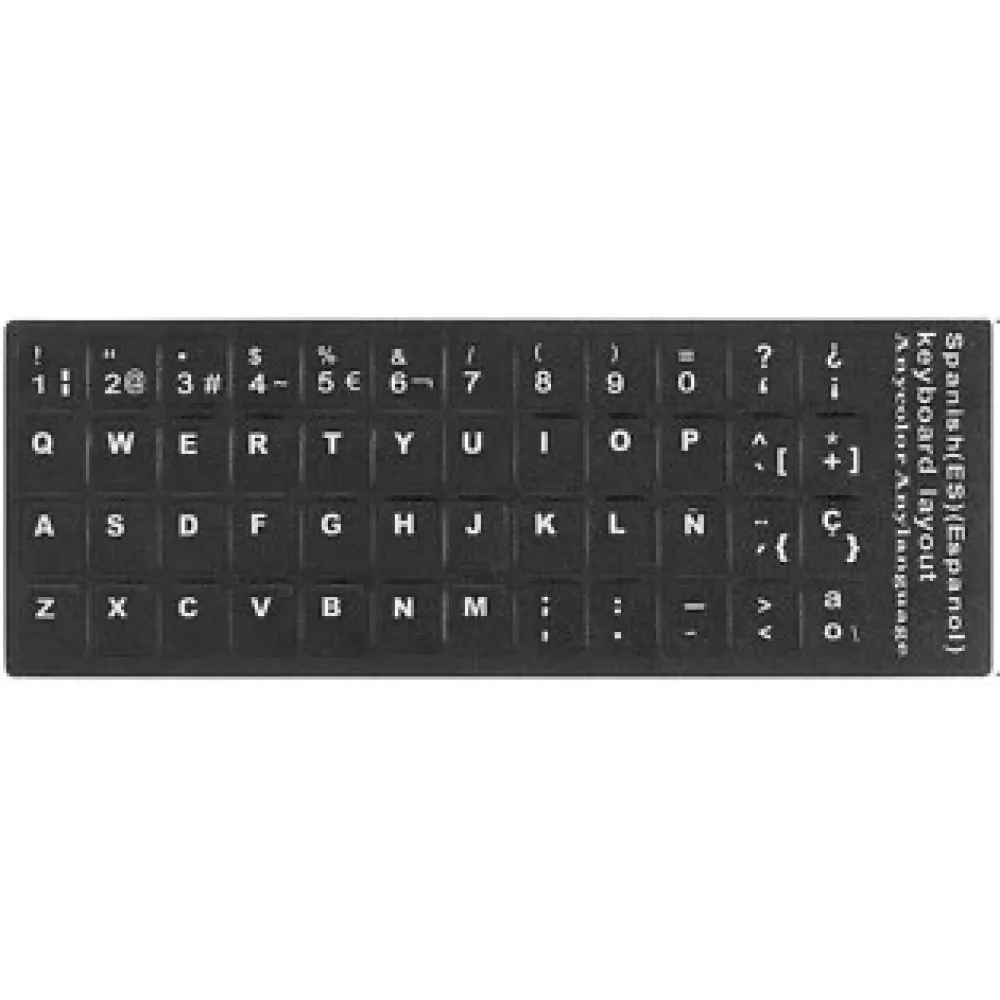 Klavye Etiketi İspanyolca Spanish Sticker