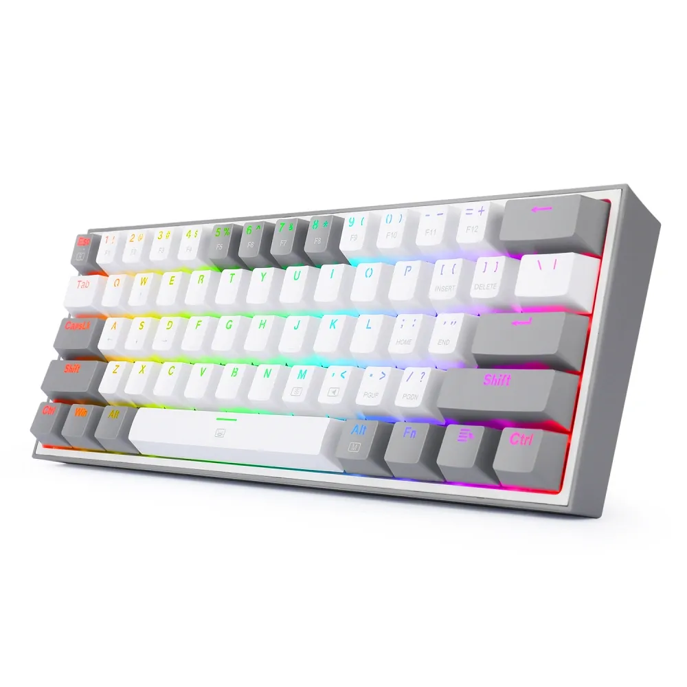 Klavye Redragon K617 Fizz Rgb White Gray Red Switch Tr Layout 3
