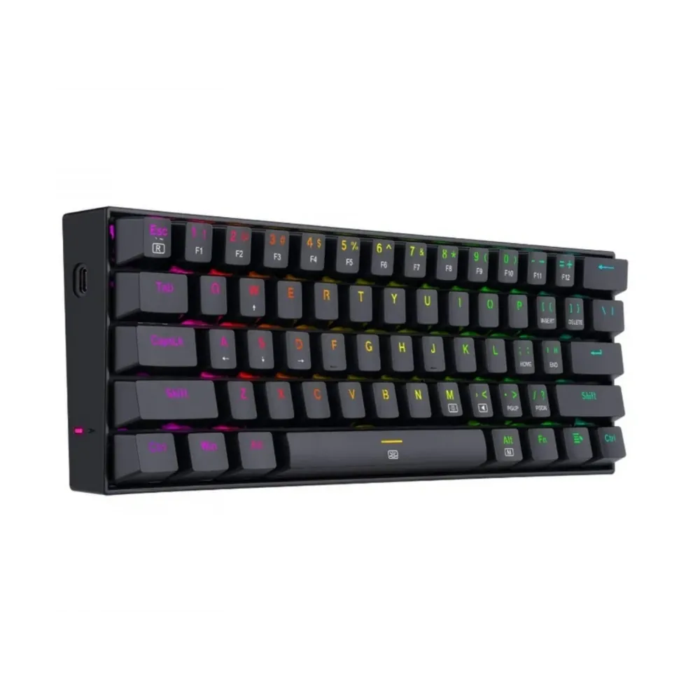Redragon K630 Rgb Dragonborn Blue Switch %60 Siyah Q Tr Layout