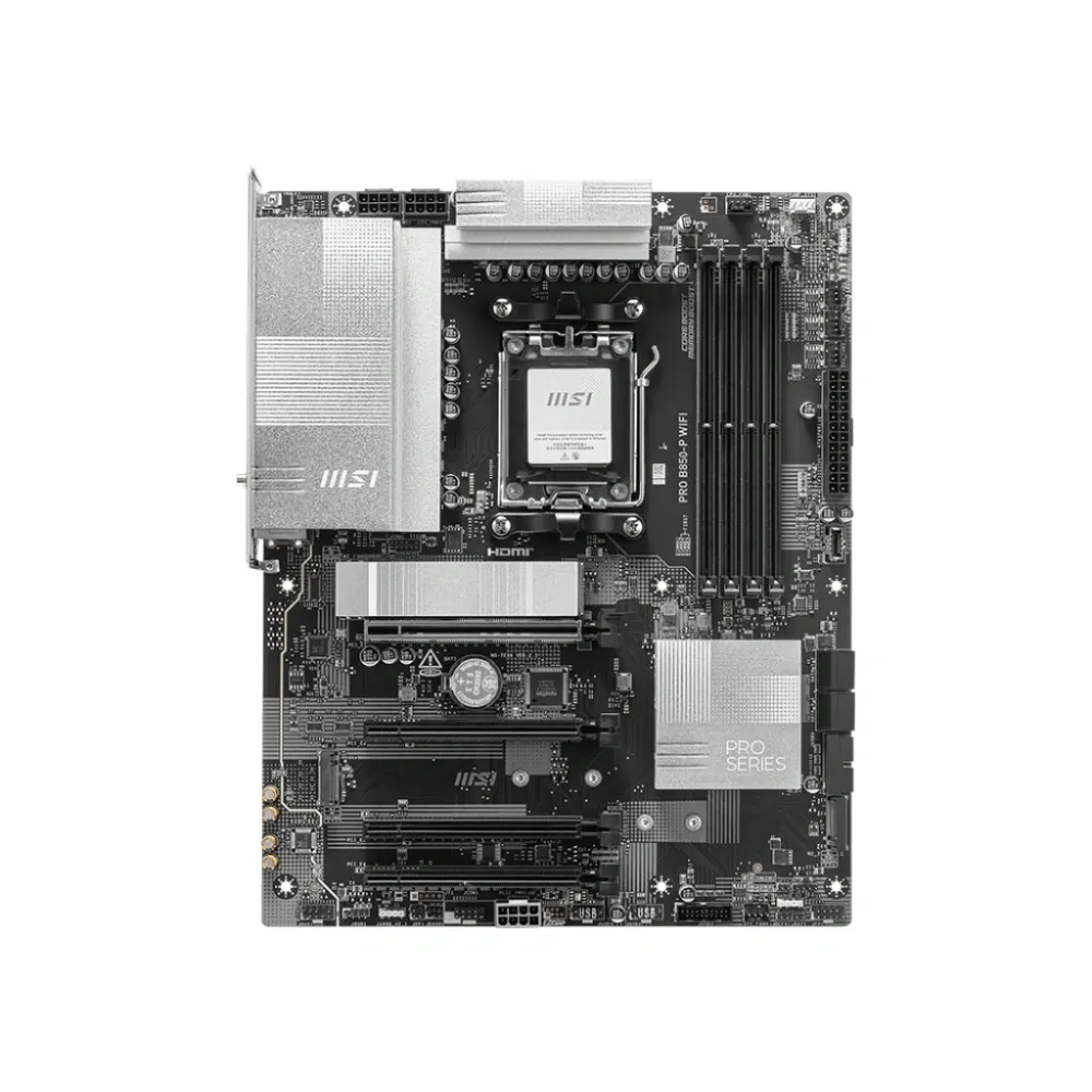Anakart Msi Pro B850-P Wifi Am5 Ddr5 8200+(Oc)Mhz Atx 2