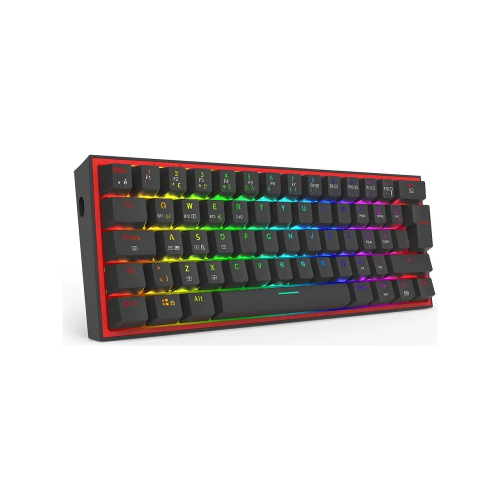 Redragon K616 Fizz Pro RGB Red Switch Kablosuz Siyah Compact Tr Layout 2