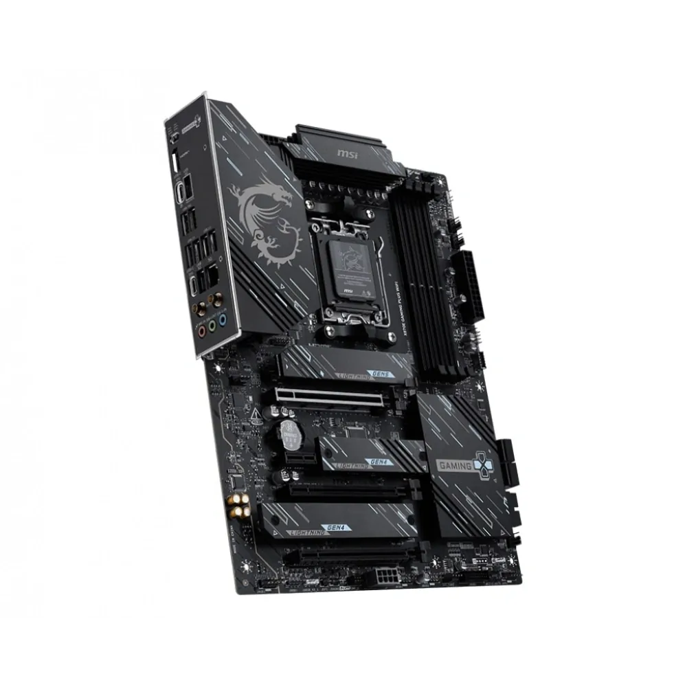 Anakart Msi Gaming Plus X870E Wifi Ddr5 8200+(Oc)Mhz AM5 Atx 4