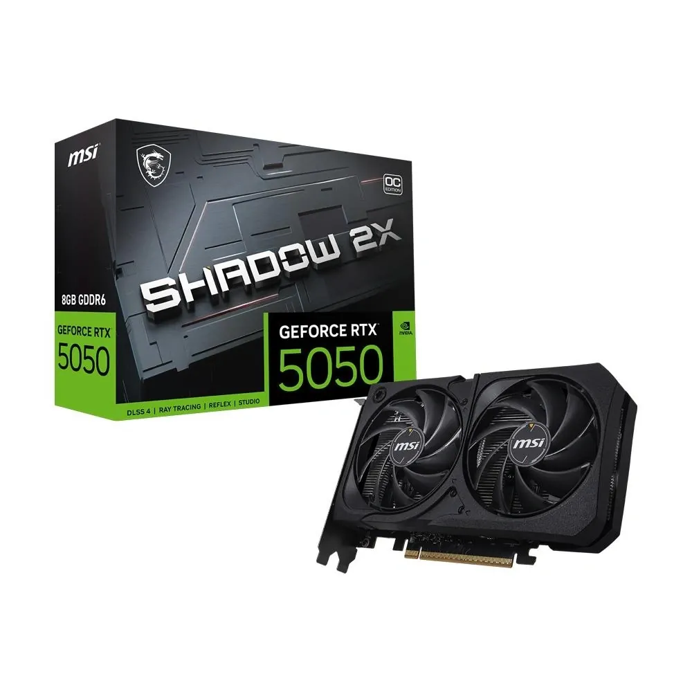 Ekran Kartı Msi Geforce Rtx5050 Shadow 2X OC 8GB GDDR6 128bit 3