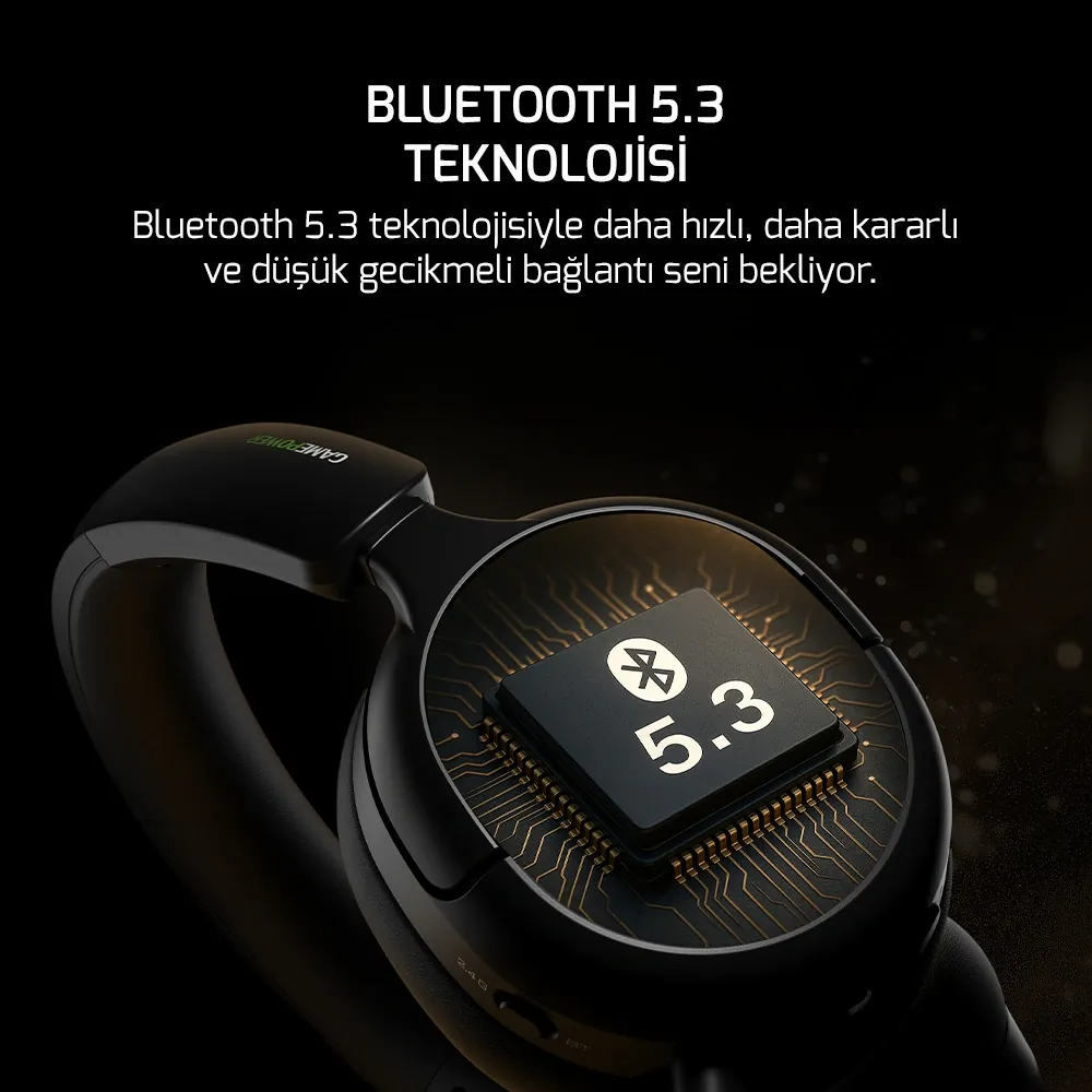 GamePower Aero Ultra Siyah Triple Mode Kablosuz/Bluetooth/2.4G Gaming