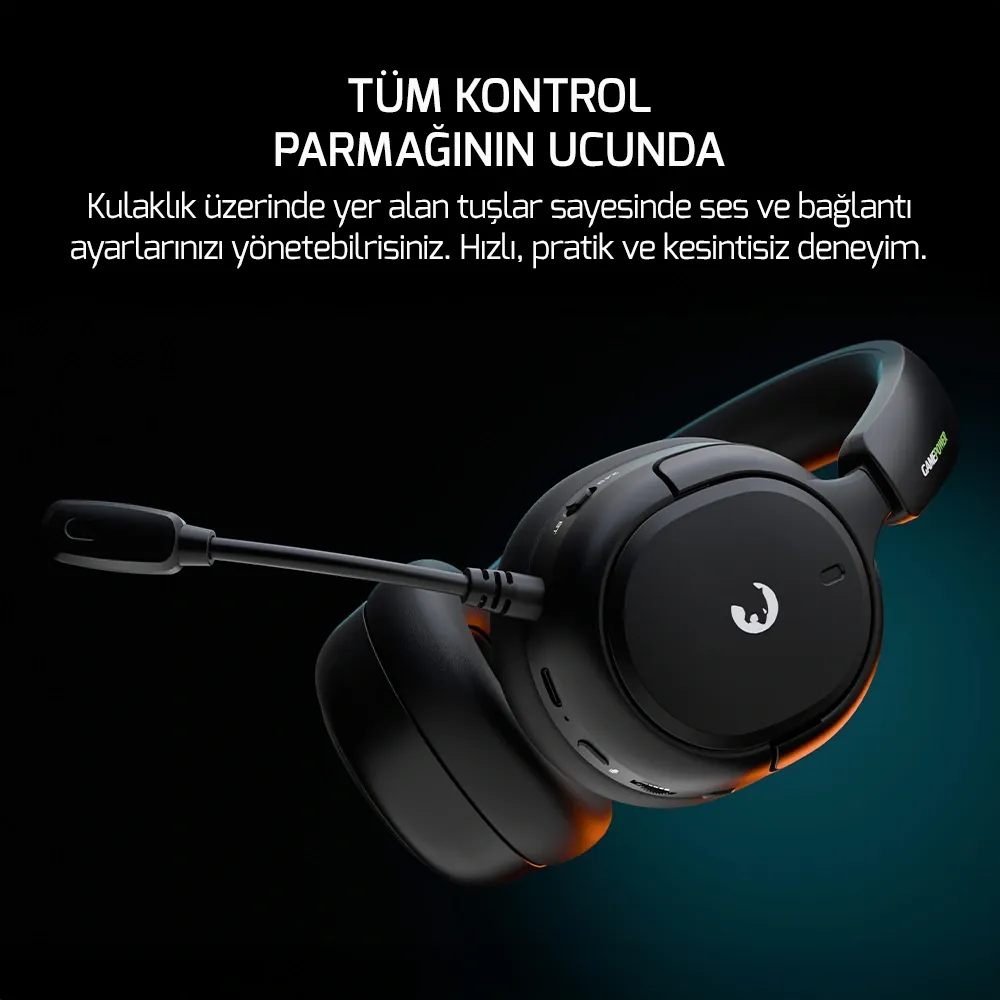 GamePower Aero Ultra Siyah Triple Mode Kablosuz/Bluetooth/2.4G Gaming 3