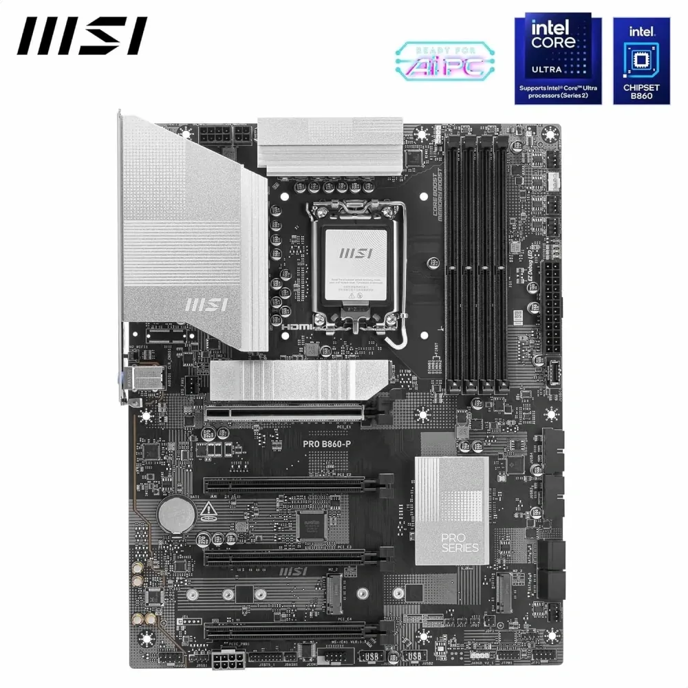 Anakart Msi PRO B860-P DDR5 8800+(OC)MHz Atx 1851