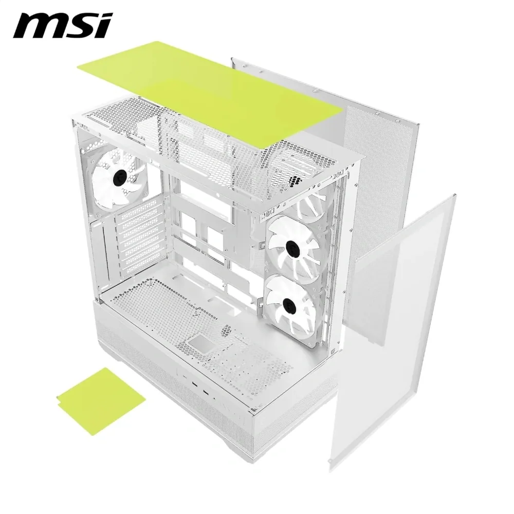 Msi Mpg Pano 110R PZ Beyaz 4xARGB Fan USB 3.2 ATX Mid Tower 3