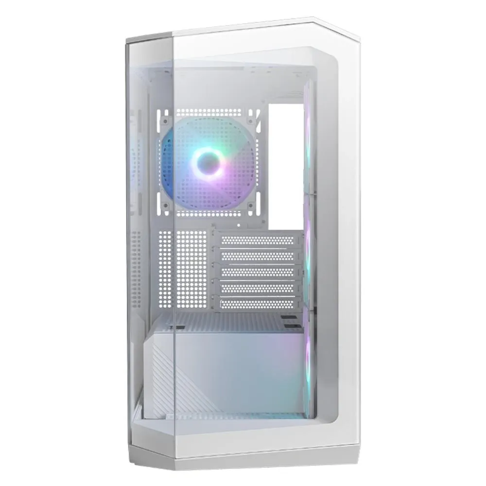 Kasa Msi Pano M100R Pz Beyaz 4X120Mm Argb Micro Atx Gaming 2