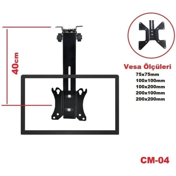 17-27"EĞİMLİ TAVAN ASKI APARAT CM-04 40cm