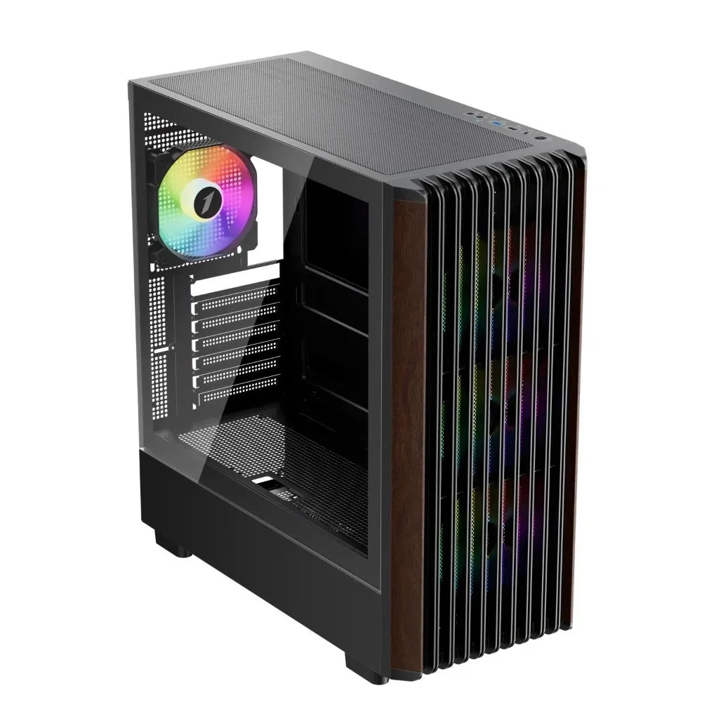 1St Player Wd5 Siyah 750W 80+ Sılver Atx 3.1 Argb 4X12Cm Fan Temperli thumbnail 2