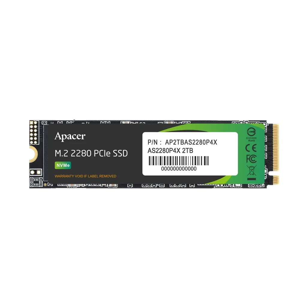 Ssd Apacer AS2280P4X 256GB 2100/1000MB/s NVMe PCIe Gen3x4 M.2