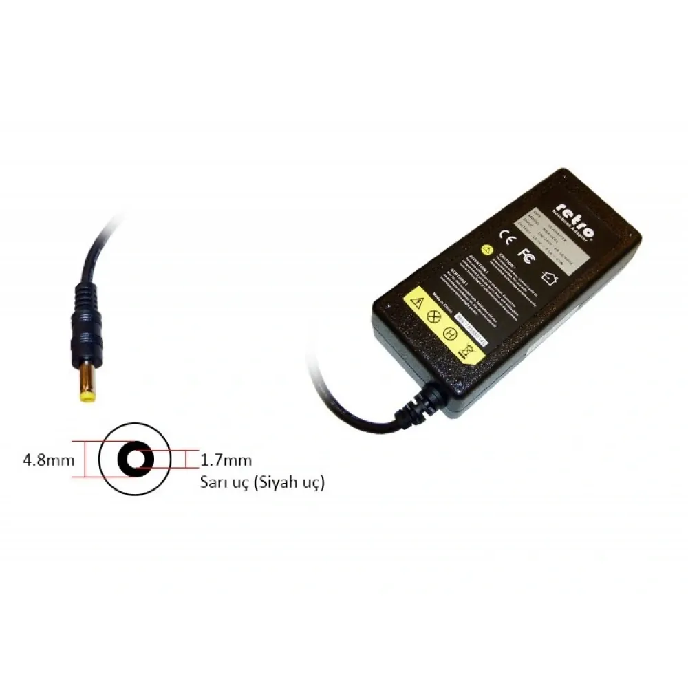 ADAPTOR DCA-S093 10.5V 3.8A 4.8mm x 1.7mm 40W