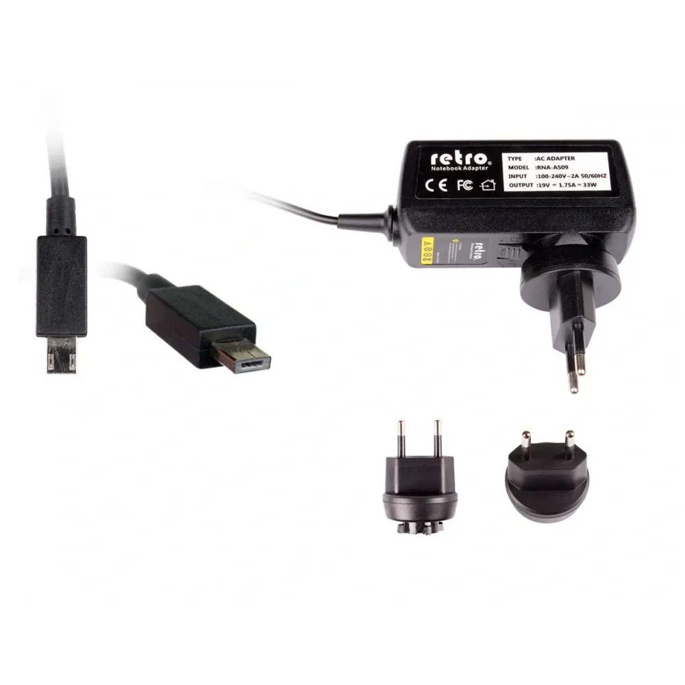 ADAPTOR DCA-AS09 ASUS TP200S TP200SA 19V 1.75A 33W KARE UC