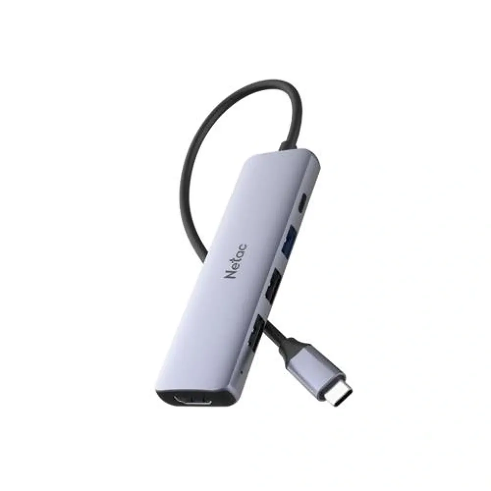 Netac WF13 5-in-1 Type-C NT08WF13-30GR Type-C to USB3.0+USB2.0*2+100W