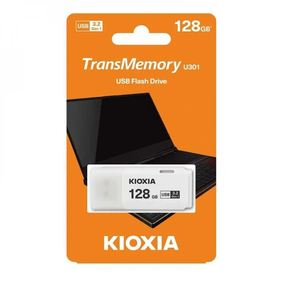 Usb Bellek Kioxia U301 128Gb Usb3.2 Gen 1Lu301W128Gg4 Beyaz