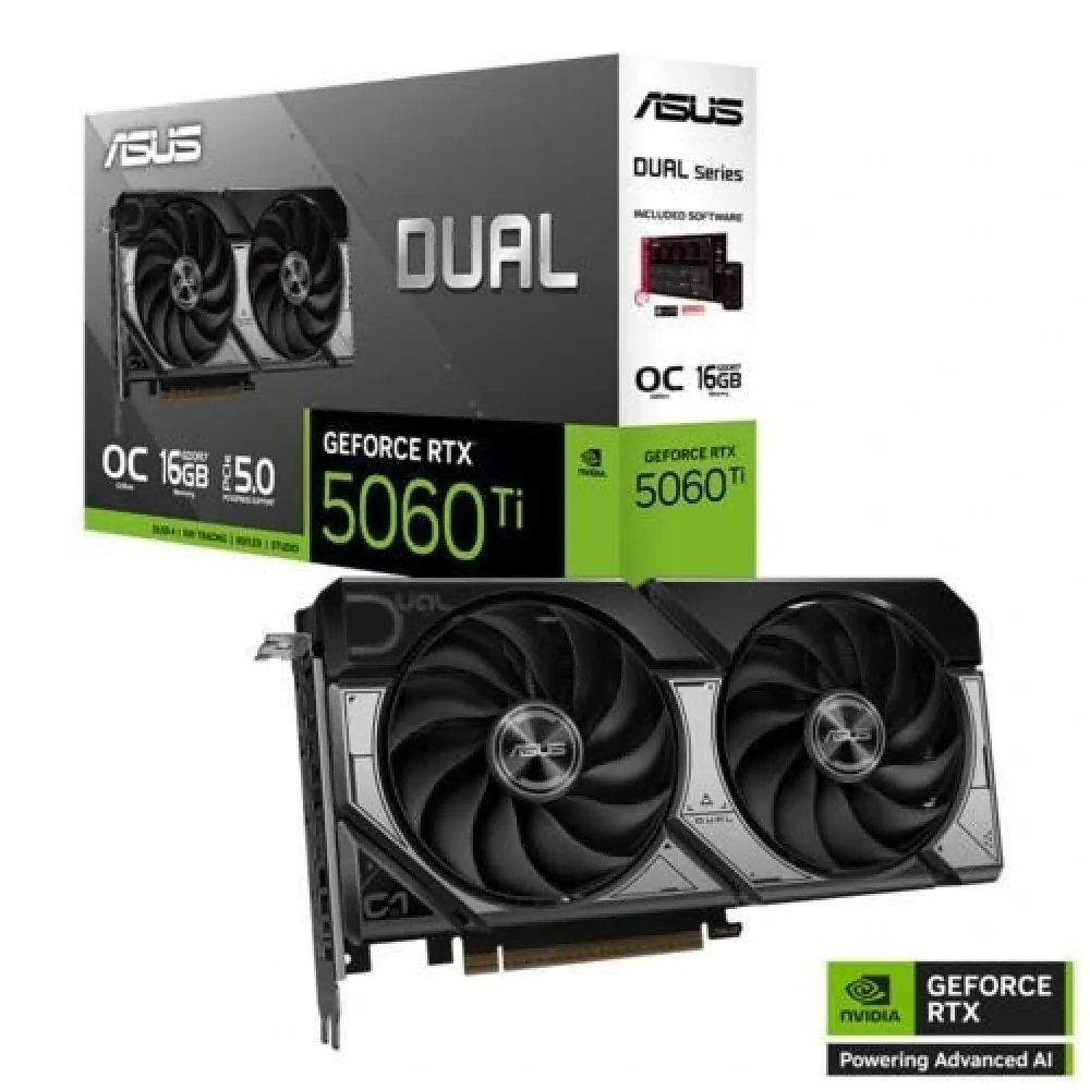 Ekran Kartı Asus DUAL-RTX5060Ti-O16G 16GB 128bit GDDR7 3