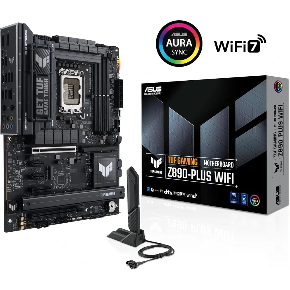 Asus Tuf Gaming Z890-Plus WiFi DDR5 4xM2 USB3.2 RGB LAN ATX LGA1851 2