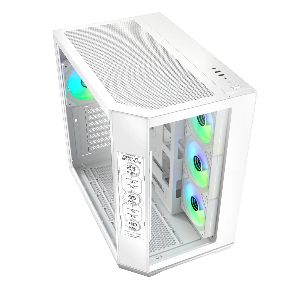 Bitfenix Digital T10 EF White 8.8" Ekran 850W 80+ WT10EFBBW 4x120 ATX 5