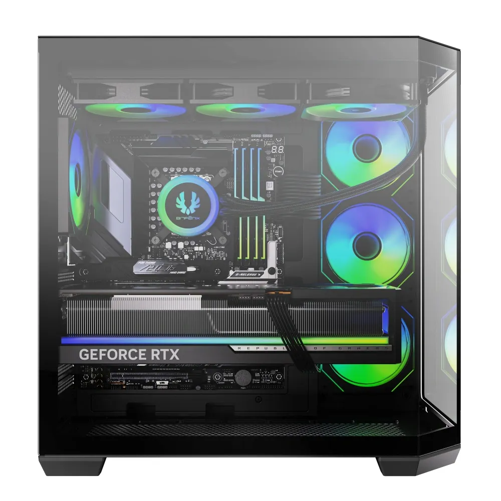 Bitfenix Mirror T10 Black 850W 80+ Bronze 4x120mm ARGB Fan ATX Ayn thumbnail 2