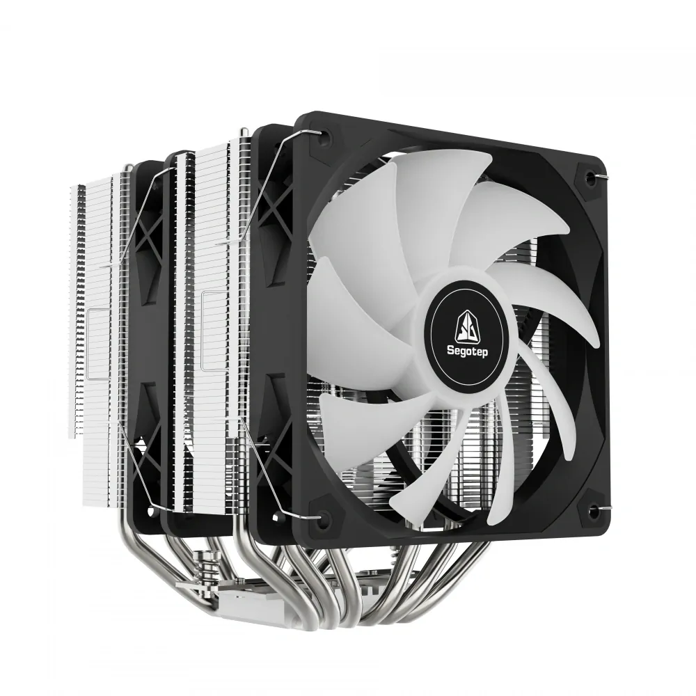 Segotep FZ6 Pro Siyah 2x120mm ARGB Hava Soğutucu