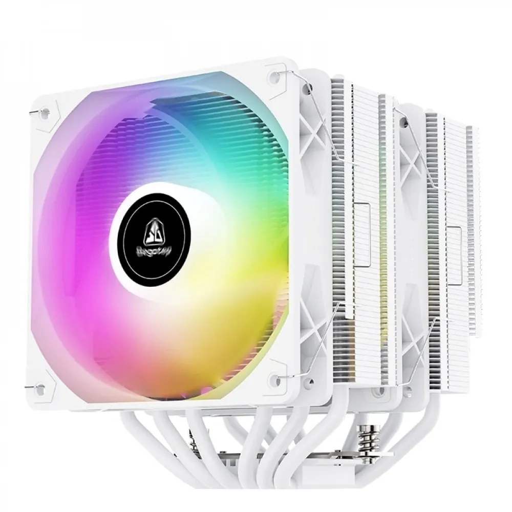 Segotep FZ6 Pro Beyaz 2x120mm ARGB Hava Soğutucu 2