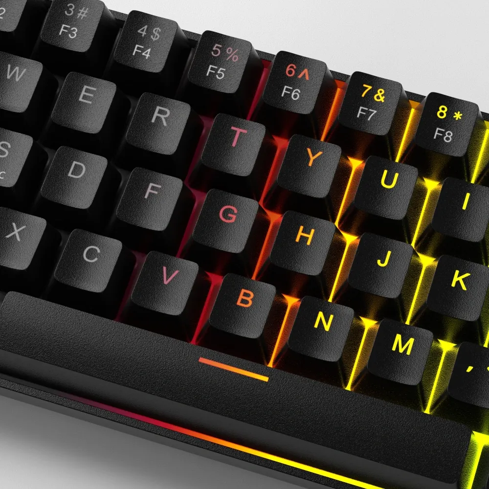 MageGee MK-BOX 68 Tuş RGB Hot-Swap Manyetik Kablolu Türkçe Q Siyah