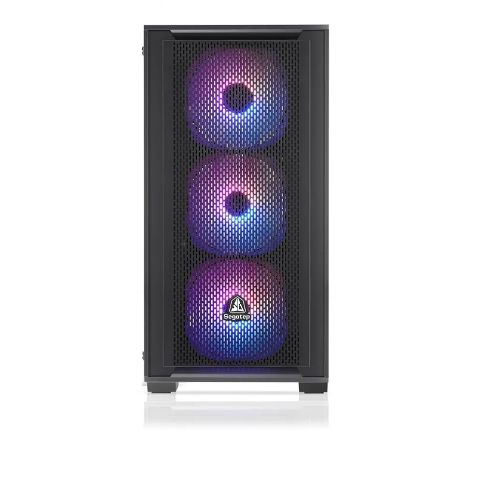 Kasa Segotep Gank 240-S Siyah 650W 80+ Midi Tower Kasa (ARGB Fan) 3