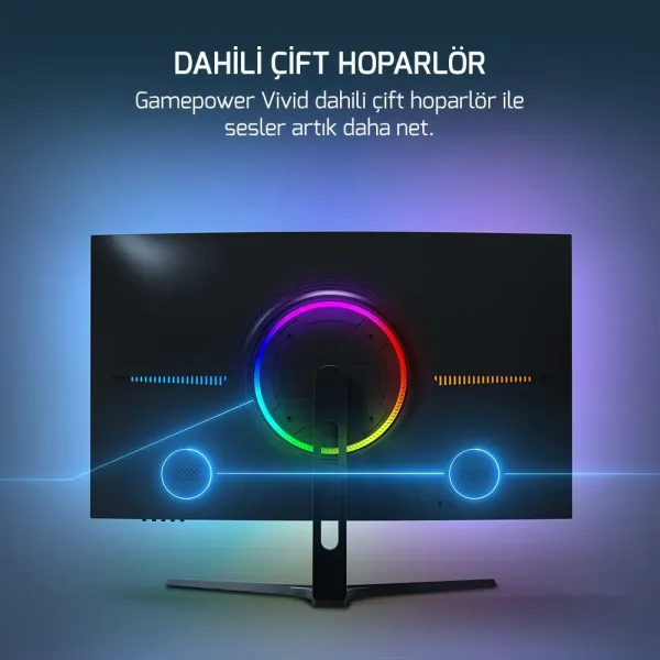 GamePower Vivid T50 27" Curved RGB 200Hz 0.5ms FHD 2x2W Hoparlör