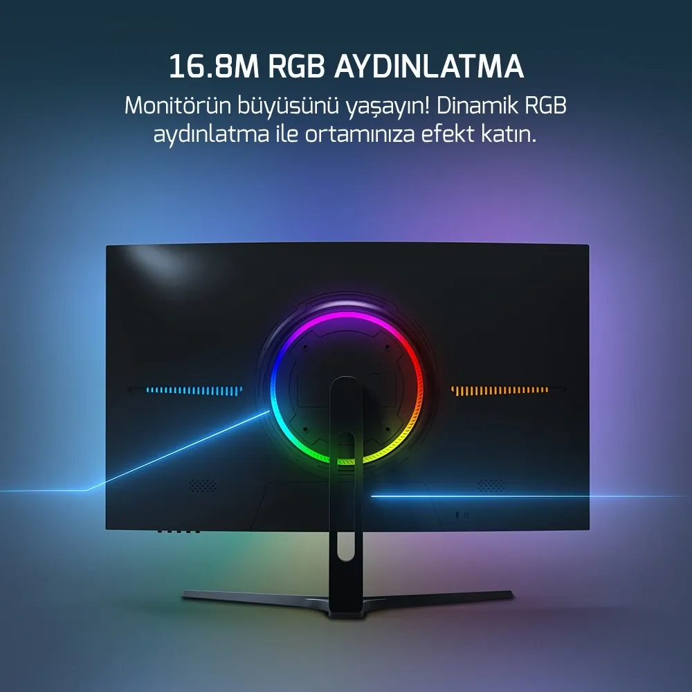 GamePower Vivid T50 27" Curved RGB 200Hz 0.5ms FHD 2x2W Hoparlör 2