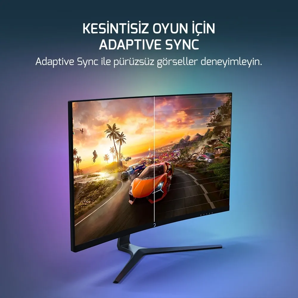 GamePower Vivid T50 27" Curved RGB 200Hz 0.5ms FHD 2x2W Hoparlör 4