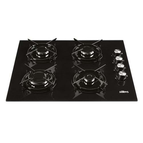 Stilevs ST-AO-GLS 640-E Siyah Cam Ocak