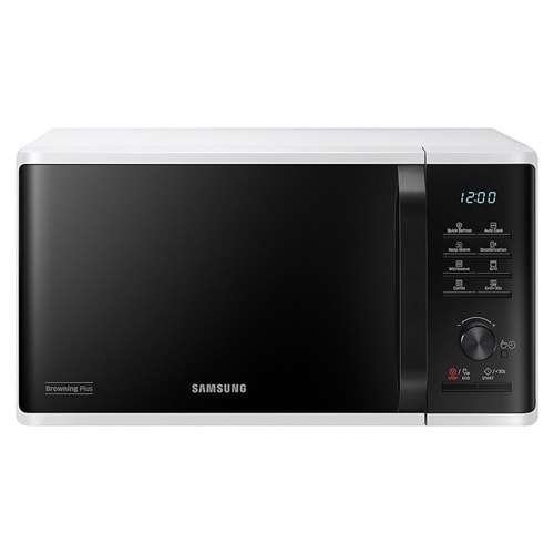 Samsung MS23K3513AW/BA 23 lt Mikrodalga Fırın - Seramik İç Kaplama ve Hızlı Buz Çözme - Siyah/Beyaz