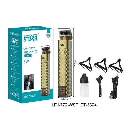WİNNİNG STAR SAÇ SAKAL TRAŞ MAKİNESİ ST-5624