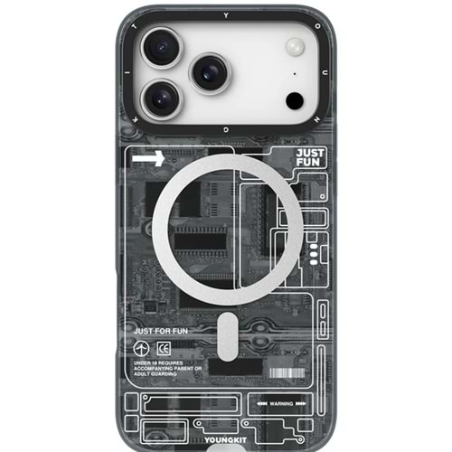 YOUNGKİT TEKNOLOJİ KILIF İPHONE 17 PRO MAX GRİ