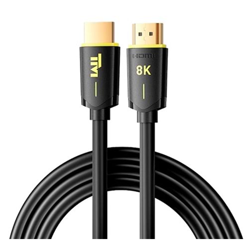 TWİSTED MİNDS TM-8KHDMI-2M PVC KILIF ALTIN KAPLAMA 2METRE HDMI KABLOSU