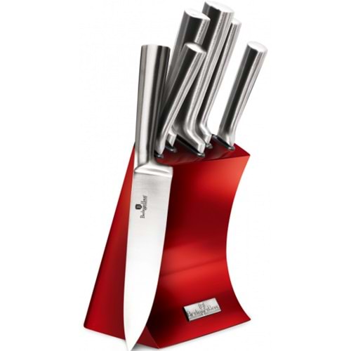 BERLİNGERHAUS BH-2450 STANDLI BIÇAK SETİ 6 PARÇA PASLANMAZ ÇELİK