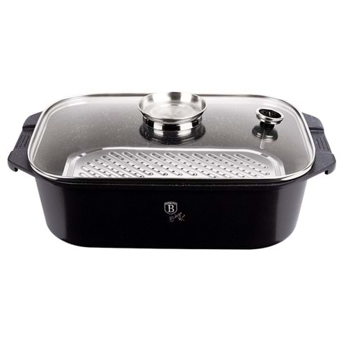 BERLİNGERHAUS BH-1440 CAM KAPAKLI AROMA DÜĞMELİ / TERMOMETRELİ PİŞİRMA KABI