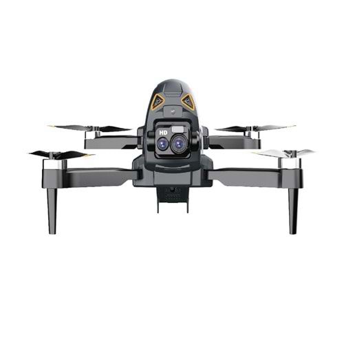 PORODO RC DRONE ELEKTRİK AYARLI ÇİFT KAMERALI - SİYAH PD-DRNDC-BK