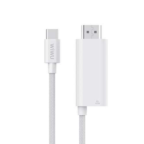 PS001 WİWU TYPE-C TO HDMI PD ŞARJ VE PROJEKSİYON KABLOSU 1.8M
