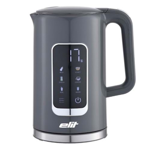 ELİT COOLTOUCH 1.7 L DOKUNMATİK EKRANLI SU ISITICI GRİ 2200W 5 KADEMELİ