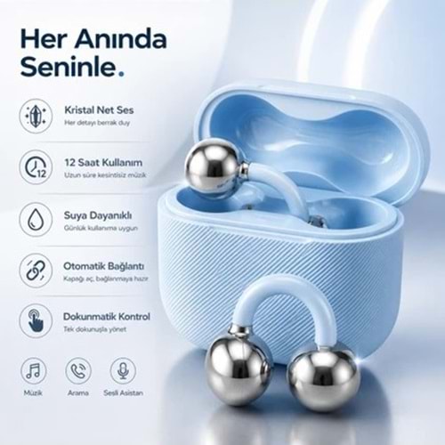 ABBRUCH NE-11S KABLOSUZ BLUETOOTH KULAKLIK MAVİ