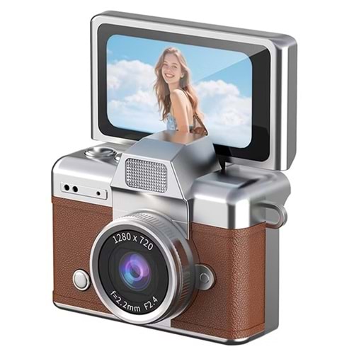 ABBRUCH MİNİ FLİP DİGİTAL CAMERA KAHVERENGİ LK-027
