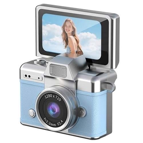 ABBRUCH MİNİ FLİP DİGİTAL CAMERA MAVİ LK-027
