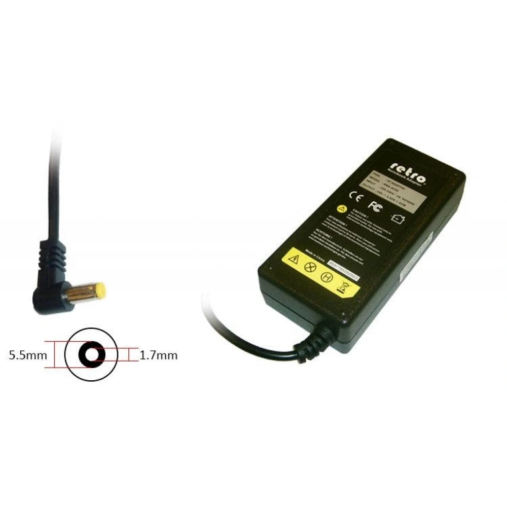 ADAPTOR DCA-A040 19V 2.37A 45W 1.7mm x 5.5mm