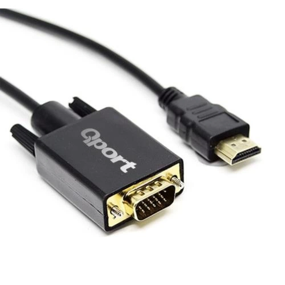 Aksesuar Qport Q-Hvg18 Hdmi To Vga 1.8Mt