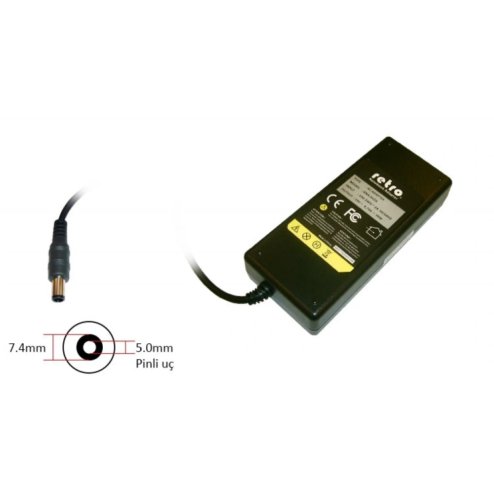ADAPTOR DCA-HC035 19V 4.74A 90W 5.0mm x 7.4mm